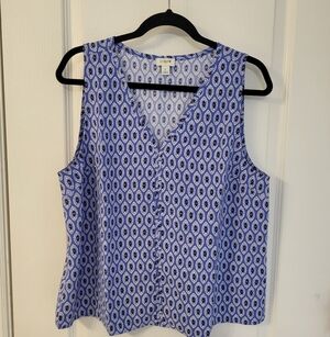 J Crew Factory Sleeveless Blouse